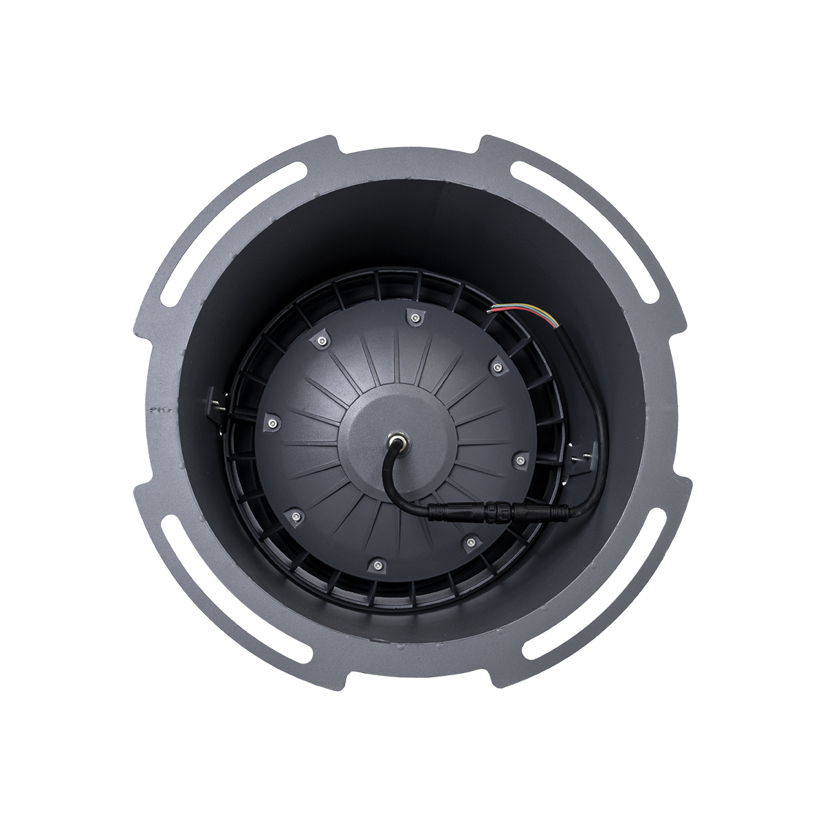 LEDTM® FLOOD-MILO 90742 Κινούμενος Προβολέας - Σποτ Φωτισμού Wall Washer για Φωτισμό Κτιρίων LED 48W 4080lm 10° DC 24V Αδιάβροχο IP67 Φ26 x Υ30cm RGBW DMX512 - Γκρι Ανθρακί - 3 Χρόνια Εγγύηση - Image 8