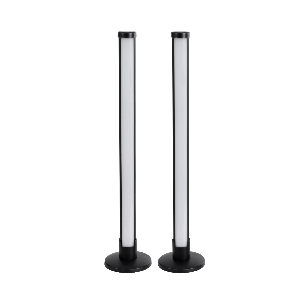 LEDTM® DIGICOLUMN 90760 Μοντέρνο Επιτραπέζιο Φωτιστικό LED 16W 1280lm 180° DC 5V IP20 RGB Dimmable - Lumileds SMD Chip - Μαύρο - Μ3 x Π3 x Υ45cm - Σετ 2 Τεμαχίων - 2 Χρόνια Εγγύηση - Image 3