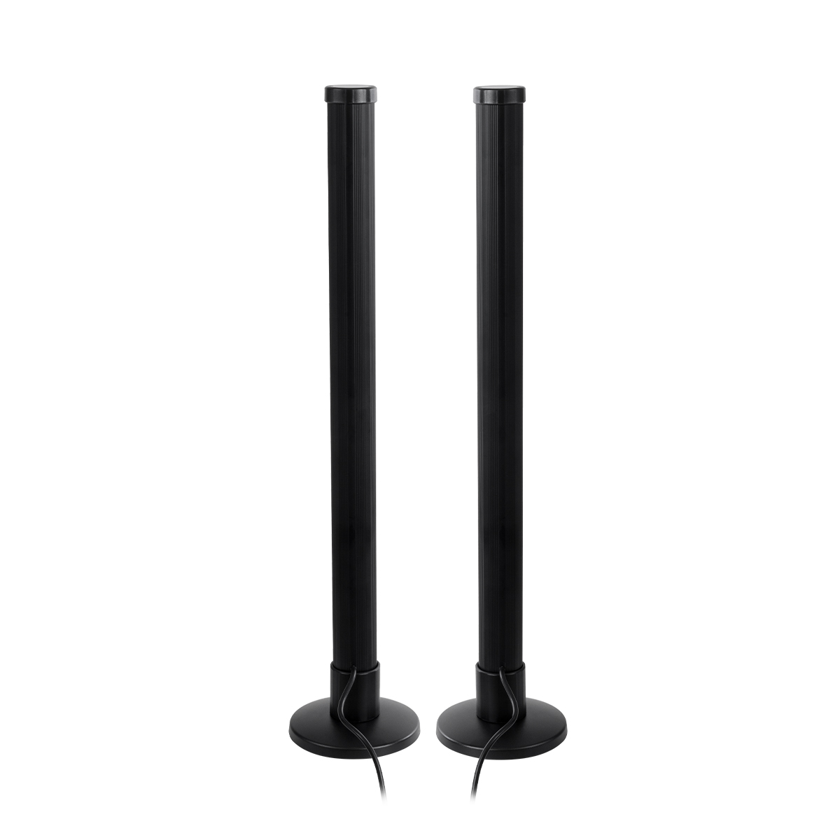 LEDTM® DIGICOLUMN 90760 Μοντέρνο Επιτραπέζιο Φωτιστικό LED 16W 1280lm 180° DC 5V IP20 RGB Dimmable - Lumileds SMD Chip - Μαύρο - Μ3 x Π3 x Υ45cm - Σετ 2 Τεμαχίων - 2 Χρόνια Εγγύηση - Image 4