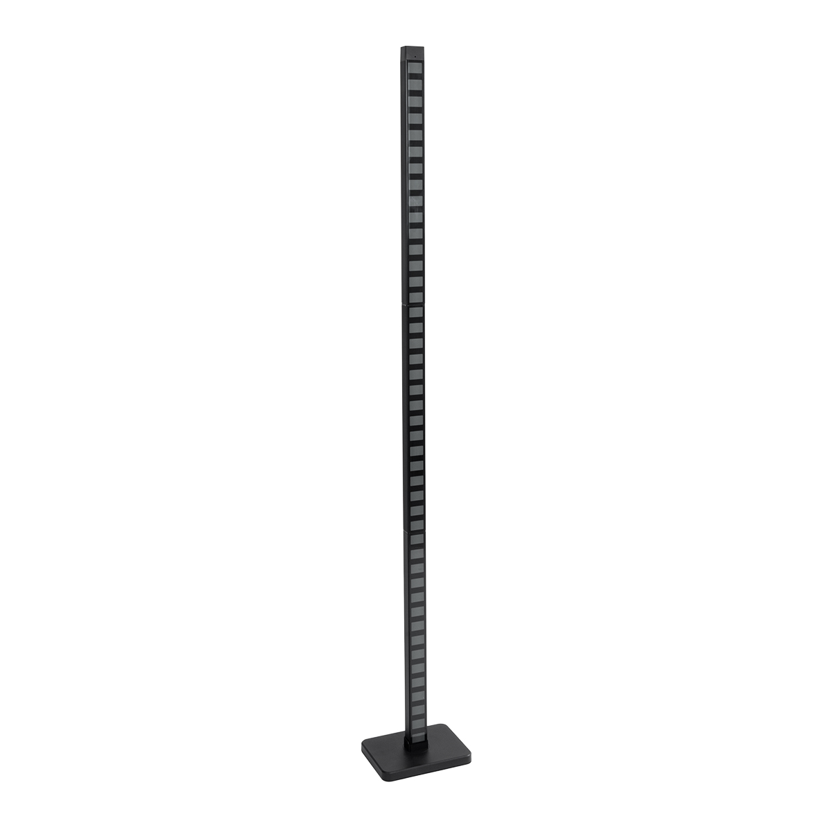 LEDTM® DIGICOLUMN 90762 Μοντέρνο Επιδαπέδιο Γραμμικό Ψηφιακό Φωτιστικό Digital Pixel Symphony Bar με RF Ασύρματο Χειριστήριο LED 12W 960lm 90° DC 5V με USB 2.0 IP20 Πολύχρωμο RGB Dimmable - Μαύρο - Μ3.4 x Π2.5 x Υ122cm - 2 Χρόνια Εγγύηση - Image 2