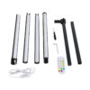 LEDTM® DIGICOLUMN 90763 Μοντέρνο Επιδαπέδιο Γραμμικό Ψηφιακό Φωτιστικό Digital Pixel Symphony Bar με RF Ασύρματο Χειριστήριο LED 16W 1280lm 180° DC 5V με USB 2.0 IP20 Πολύχρωμο RGB Dimmable - Μαύρο - Φ3 x Υ165cm - 2 Χρόνια Εγγύηση - Image 12