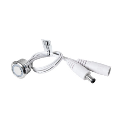Alternative view of LEDTM® BUTTON 70790 Φωτιζόμενος Χωνευτός Διακόπτης Αφής On/Off & Push Dimming LED DC 12-24V 1 x 4A 96W Max IP20 Ψυχρό Λευκό 6000K - Μ2 x Π2 x Υ1.2cm - 2 Χρόνια Εγγύηση