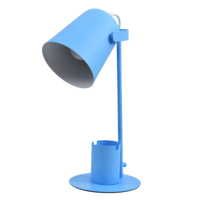 Alternative view of LEDTM® PENCASE 61568 Μοντέρνο Επιτραπέζιο Φωτιστικό Πορτατίφ με Ντουί 1 x E27 AC 220-240V IP20 - Μπλε - Μ12 x Π15 x Υ38cm