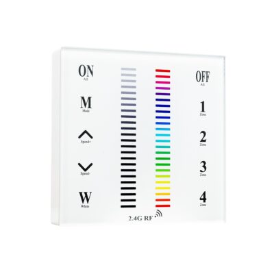 Ασύρματο LED RGB Χειριστήριο Αφής και Τοίχου 2.4G RF Έως και 4 Διαφορετικά Groups DC LEDTM 73417