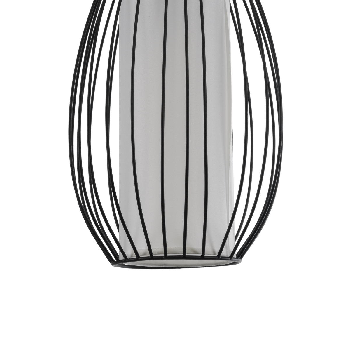 LEDTM® LILY 01561 Vintage Κρεμαστό Φωτιστικό Οροφής με Ντουί 1 x E27 AC 220-240V IP20 - Μαύρο & Λευκό - Μ20 x Π20 x Υ90cm - Image 8