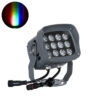 LEDTM® FLOODXENA 90699 Προβολέας Σποτ Wall Washer με Αντιθαμβωτική Γρίλια LED 24W 2040lm 10° DC 24V Αδιάβροχο IP65 Πολύχρωμο RGBW Dimmable DMX512 - Bridgelux SMD Chip - Γκρι Ανθρακί - Μ13 x Π11 x Υ15cm - 3 Χρόνια Εγγύηση - Image 2