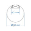 LEDTM® ALP-ROUND TUBIT 70856-3M Επιφανειακό & Κρεμαστό Προφίλ Αλουμινίου με Λευκό Γαλακτερό Πατητό Κάλυμμα για Ταινίες LED IP20 - Μαύρο & Λευκό - Μ300 x Π6 x Υ6cm - Image 8