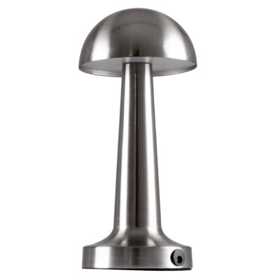 Alternative view of LEDTM® COCO 76510 Επαναφορτιζόμενο Επιτραπέζιο Φωτιστικό Πορτατίφ LED 1.5W 105lm 120° DC 5V IP44 Θερμό Λευκό 2700K Dimmable Ασημί Αλουμίνιο - Μ10 x Π10 x Υ22cm - 2 Xρόνια Εγγύηση