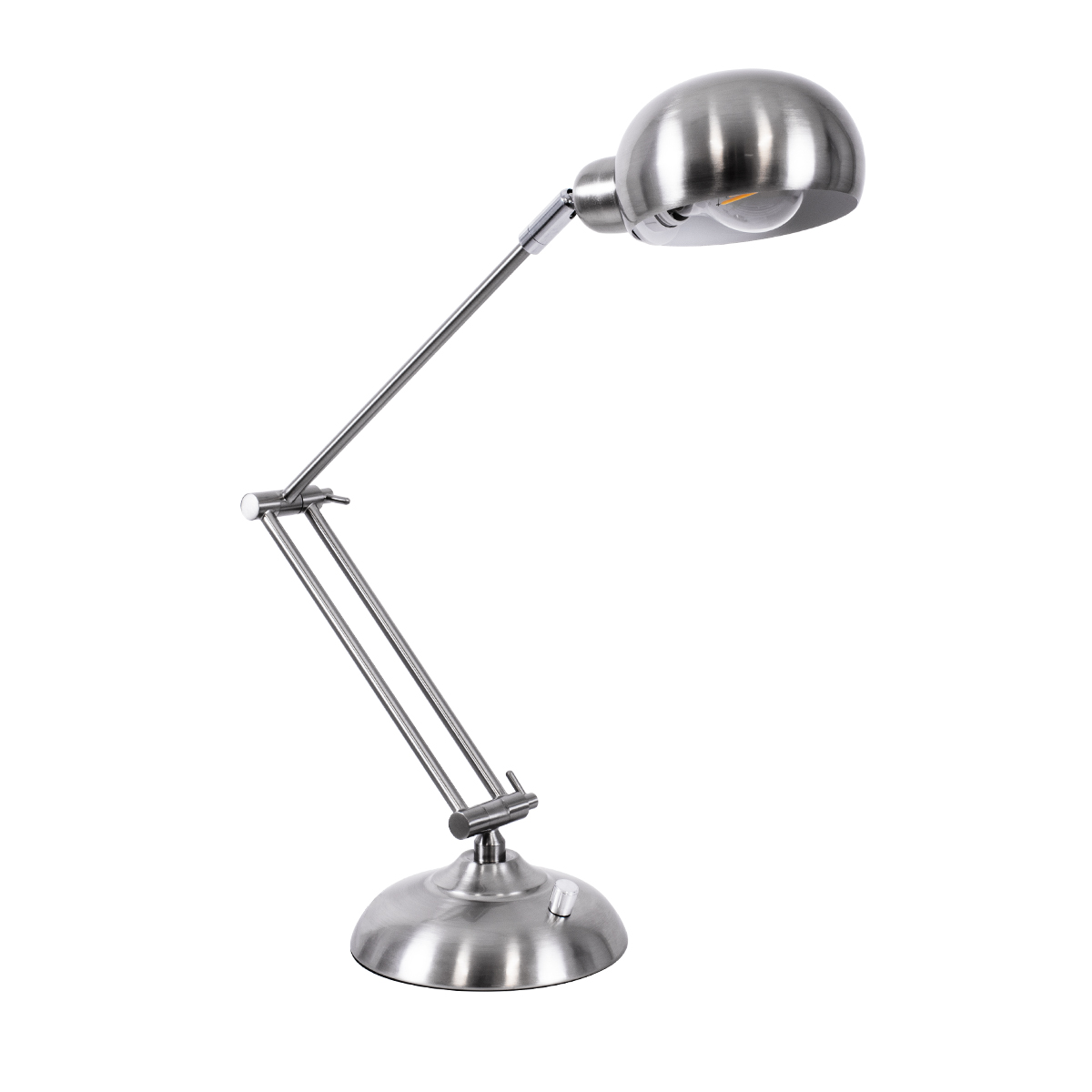 LEDTM® OFFICE 01393 Μοντέρνο Επιτραπέζιο Φωτιστικό Πορτατίφ με Ντουί 1 x E27 AC 220-240V IP20 - Ασημί - Μ14 x Π14 x Υ80cm - Image 2