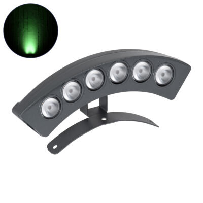 Alternative view of LEDTM® TREEPLANTE 90458 Κυρτή Μπάρα Φωτισμού Wall Washer για Φυτά - Δέντρα LED 6W 510lm 15° DC 24V Αδιάβροχο IP67 Πράσινο Dimmable - Bridgelux SMD Chip - Γκρι Ανθρακί - Μ17.5 x Π4.5 x Υ8cm - 3 Χρόνια Εγγύηση