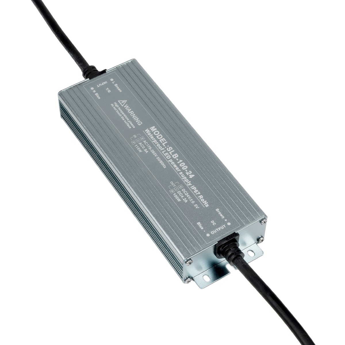 LEDTM® 73062 Μεταλλικό Τροφοδοτικό SELV για Προϊόντα LED 100W 4.3A - AC 220-240V σε DC 24V - Αδιάβροχο IP67 Μ23.5 x Π6 x Υ4cm - 3 Years Warranty - Image 2