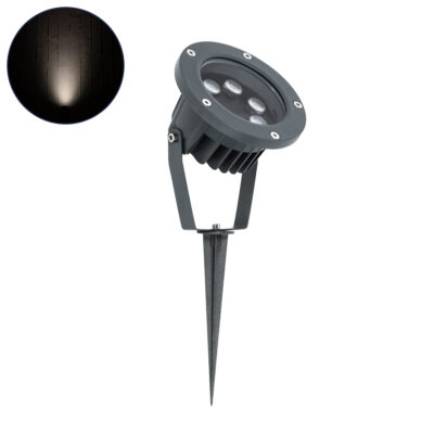 Alternative view of LEDTM® TREELIGHT-TZINA 90355 Σποτ Φωτισμού Ειδικό για Φυτά - Δέντρα με Βάση Κήπου / Καρφωτό LED 6W 570lm 10° DC 24V Αδιάβροχο IP65 L14 x W12.5 x H12.5cm Φυσικό Λευκό 4500K - Γκρι Ανθρακί - 3 Years Warranty