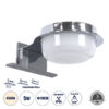 LEDTM® KIARA 60402 Μοντέρνο Φωτιστικό Τοίχου - Απλίκα Καθρέπτη Μπάνιου LED 5W 560lm 120° AC 220-240V IP44 Φυσικό Λευκό 4500K - Lumileds SMD Chip & TÜV SÜD Driver - Νίκελ Χρώμιο & Λευκό - Μ10 x Π13 x Υ3cm - 3 Χρόνια Εγγύηση - Image 2