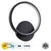 LEDTM® TED 61070 Μοντέρνο Φωτιστικό Τοίχου - Απλίκα LED 9W 1080lm 300° AC 220-240V IP20 Ρυθμιζόμενο Λευκό CCT με On/Off 2700K/4500K/6000K - Lumileds SMD Chip - Μαύρο Ματ - Μ20 x Π5.5 x Υ23cm - 3 Χρόνια Εγγύηση - Image 2