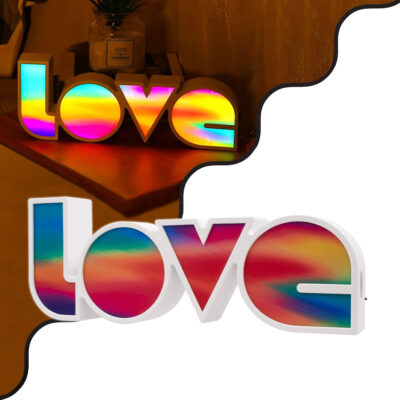 Alternative view of LEDTM® LOVE BOMBING 76553 Μοντέρνο Επιτραπέζιο Φωτιστικό Πορτατίφ LED 2W 120lm 180° DC 4.5V με Μπαταρίες 3xAAA IP20 Ψυχρό Λευκό 6000K - Πολύχρωμο - Μ36 x Π13.5 x Υ4.8cm - 2 Χρόνια Εγγύηση