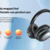 CELEBRAT headphones A33, ασύρματα & ενσύρματα, ANC, 40mm, 300mAh, μαύρα - Image 2