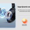 CELEBRAT headphones A33, ασύρματα & ενσύρματα, ANC, 40mm, 300mAh, μαύρα - Image 3