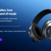 CELEBRAT headphones A34, ασύρματα & ενσύρματα, 40mm, 300mAh, μαύρα - Image 2