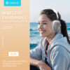 CELEBRAT headphones A35, ασύρματα & ενσύρματα, micro SD, 40mm, 200mAh, μαύρα - Image 3