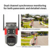 VSTARCAM smart κάμερα AF621DR, dual lens, αναγνώριση φωτιάς & καπνού, 2MP, WiFi, SD, PTZ, IP66 - Image 5