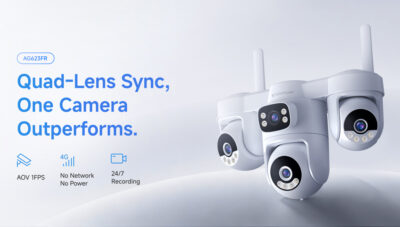 Alternative view of VSTARCAM smart ηλιακή κάμερα AG623FR, four-lens, 3MP, 4G, SD, PTZ, IP66