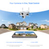 VSTARCAM smart ηλιακή κάμερα AG623FR, four-lens, 3MP, 4G, SD, PTZ, IP66 - Image 7