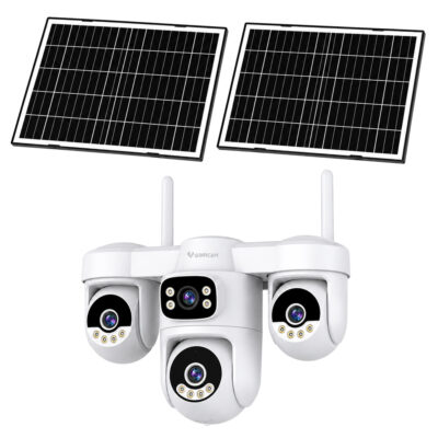 VSTARCAM smart ηλιακή κάμερα AG623FR, four-lens, 3MP, 4G, SD, PTZ, IP66