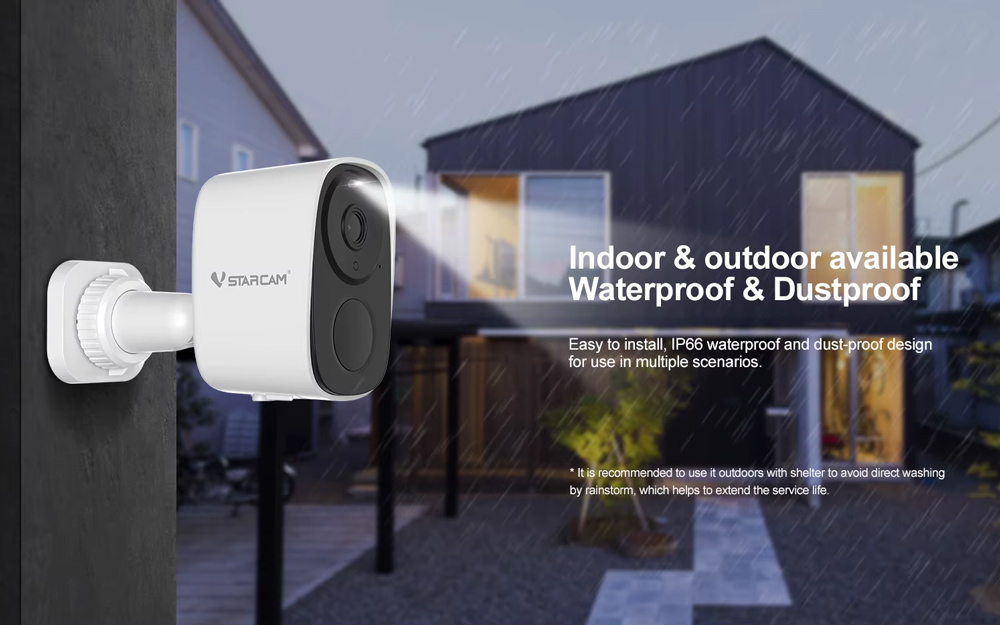 VSTARCAM smart ηλιακή κάμερα BG54, 3MP, 4G, SD, 5200mAh, IP66 - Image 7