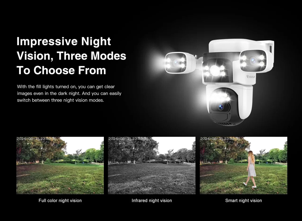 VSTARCAM smart ηλιακή κάμερα BG621SR, triple lens, 2MP, 4G, SD, PTZ, IP66 - Image 14