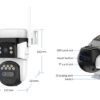 VSTARCAM smart ηλιακή κάμερα BG621TR, triple lens, 3MP, 4G, SD, PTZ, IP66 - Image 3