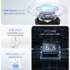 USAMS earphones με θήκη φόρτισης US-YO17, True Wireless, Φ13mm, μαύρα - Image 3