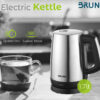 BRUNO ηλεκτρικός βραστήρας BRN-0030, 2200W, 1.7lt, βάση 360° - Image 2