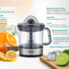 BRUNO ηλεκτρικός στίφτης BRN-0095 με χωρητικότητα 700ml, 40W, inox-μαύρο - Image 2