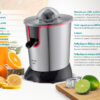BRUNO ηλεκτρικός στίφτης BRN-0096, συνεχούς ροής, 600W, inox-μαύρο - Image 2