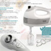 BRUNO μίξερ χειρός BRN-0110, 500W, 5 ταχύτητες & turbo, λευκό - Image 5