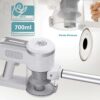 BRUNO ηλεκτρική σκούπα 2 σε 1 BRN-0133, 600W, λευκή-ασημί - Image 4