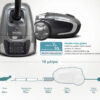 BRUNO ηλεκτρική σκούπα BRN-0136, 800W, 3.5lt, γκρι - Image 7