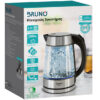 BRUNO βραστήρας νερού BRN-0143, 1.7L, 2200W, γυάλινος-Inox - Image 7