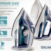 BRUNO σίδερο ατμού Supreme Slide BRN-0146 με κεραμική πλάκα, 3000W - Image 4