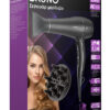 BRUNO σεσουάρ μαλλιών AC BRN-0155, 2200W, με φυσούνα, μαύρο - Image 5