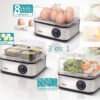 BRUNO βραστήρας αυγών 8 θέσεων BRN-0156, 500W, ανοξείδωτος - Image 3