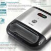 BRUNO τοστιέρα BRN-0165, 2 θέσεων, 800W, αντικολλητικές πλάκες, inox - Image 4