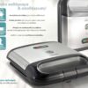 BRUNO τοστιέρα BRN-0165, 2 θέσεων, 800W, αντικολλητικές πλάκες, inox - Image 5