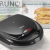 BRUNO τοστιέρα BRN-0167, 2 θέσεων, 800W, αντικολλητικές πλάκες, μαύρη - Image 2