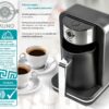 BRUNO αυτόματη καφετιέρα Ελληνικού καφέ BRN-0168, 400W, 260ml, μαύρη - Image 3