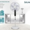 BRUNO ανεμιστήρας προηγμένων λειτουργιών BRN-0189 με τηλεχειριστήριο, 45W, Φ43εκ x 130εκ, λευκός - Image 5