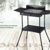 BRUNO επιδαπέδια ηλεκτρική ψησταριά BRN-0190, 2400W, με βάση & ρυθμιζόμενο θερμοστάτη, μαύρη - Image 2