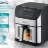 BRUNO φριτέζα αέρος BRN-0194, 8lt, 1800W, inox/μαύρη - Image 4