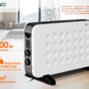 BRUNO θερμοπομπός BRN-0206, 2000W, με θερμοστάτη & ανεμιστήρα, λευκός - Image 2