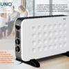BRUNO θερμοπομπός BRN-0206, 2000W, με θερμοστάτη & ανεμιστήρα, λευκός - Image 5